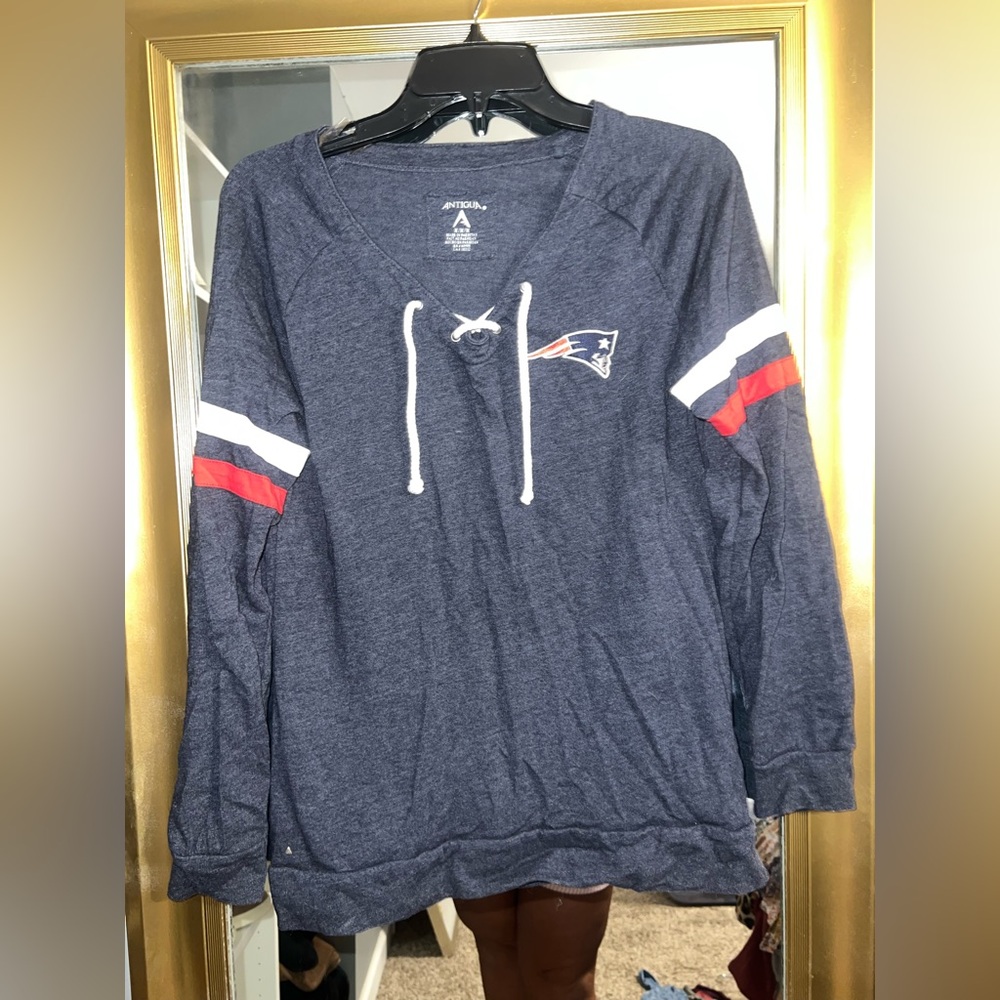 Antigua Navy Hoodie with New England Patriots Logo